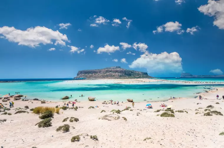 Balos lagoon on Crete island, Greece