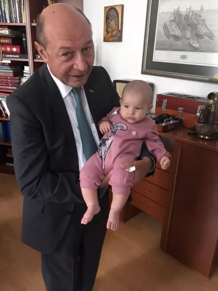 Traian Basescu botez Anastasia