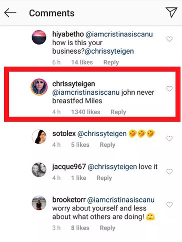 chrissy teigen pe instagram