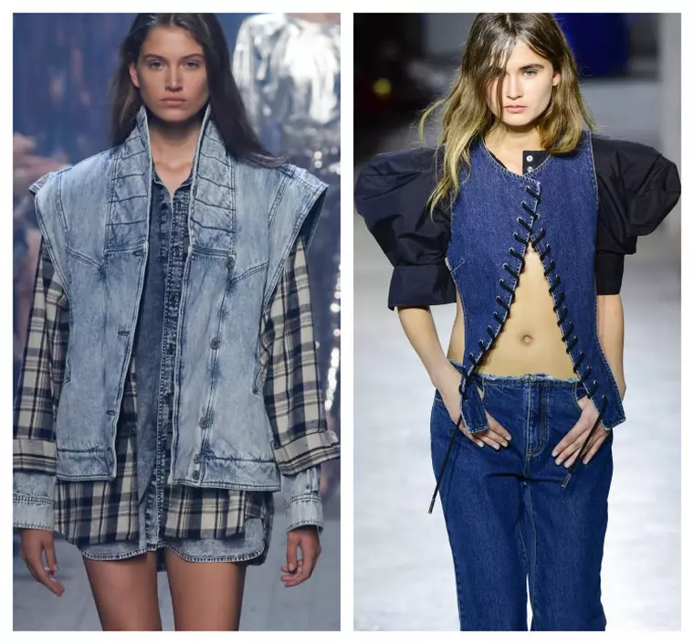 moda 2019. umeri XXL la tinute din jeans