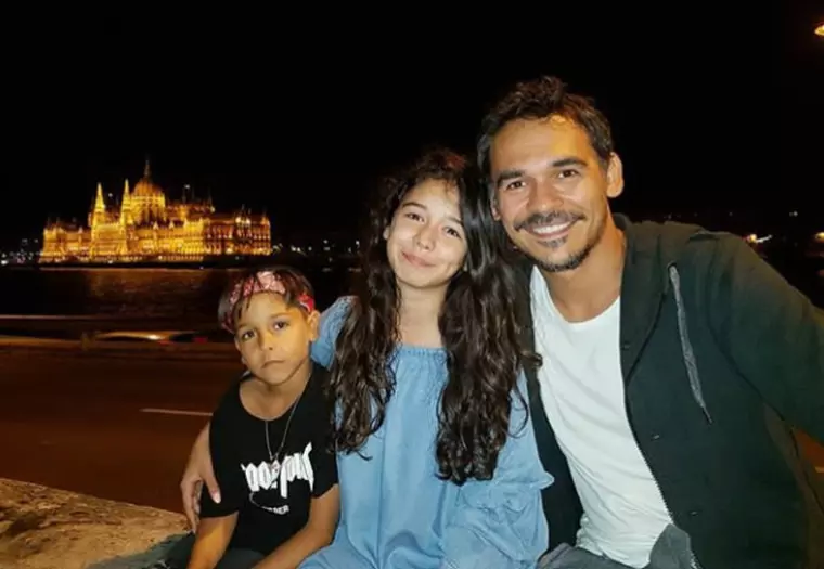 Razvan Simion si copiii sai, Ianca si Tudor
