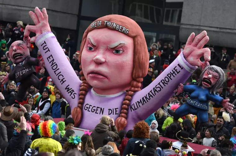 Greta Thunberg mars pentru schimbarile climatice