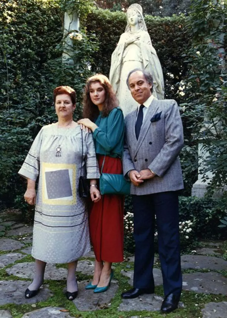 Celine Dion si parintii