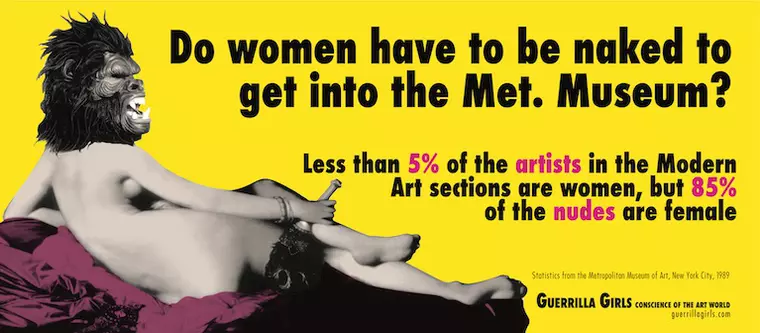 Celebra grupare feministă Guerrilla Girls, pentru prima oară în România la Art Safari 2020