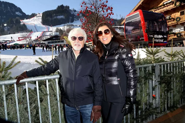 Bernie Ecclestone și soția sa, Fabiana Flosi la munte