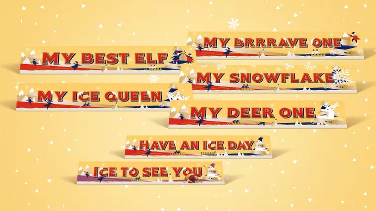 Toblerone impachetat de iarna