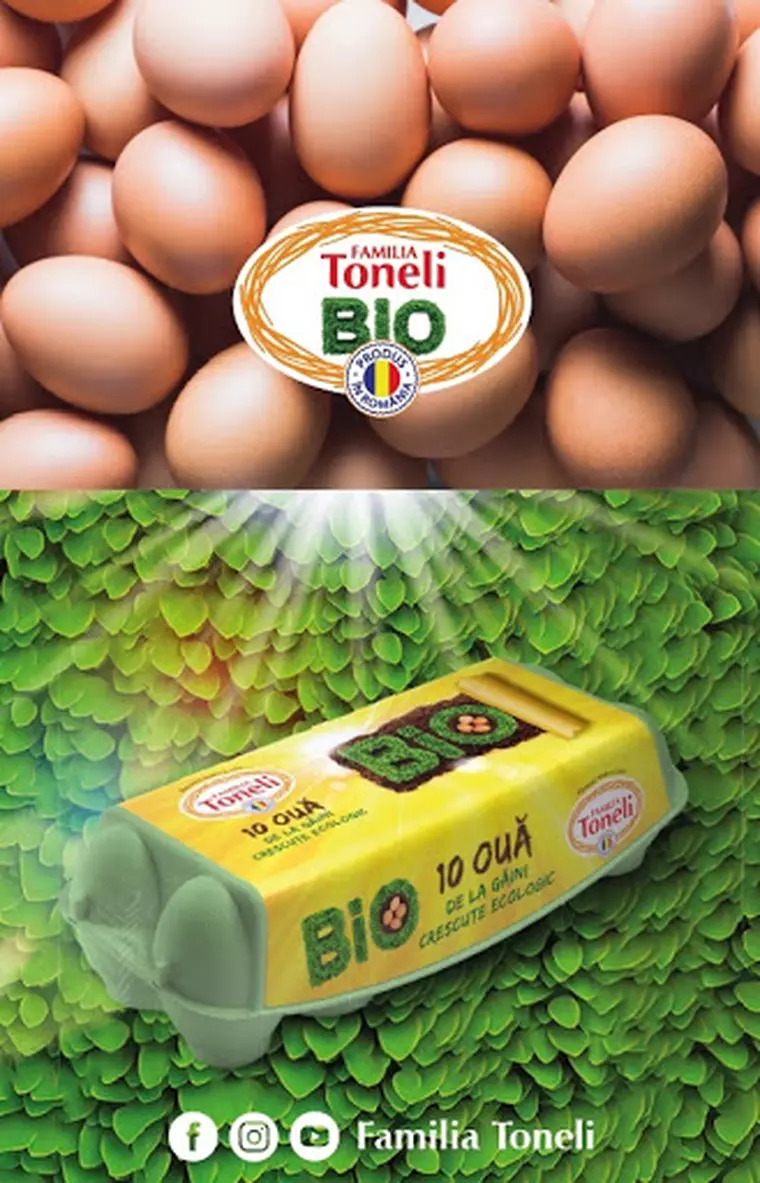(P) Toneli lansează ouăle Bio