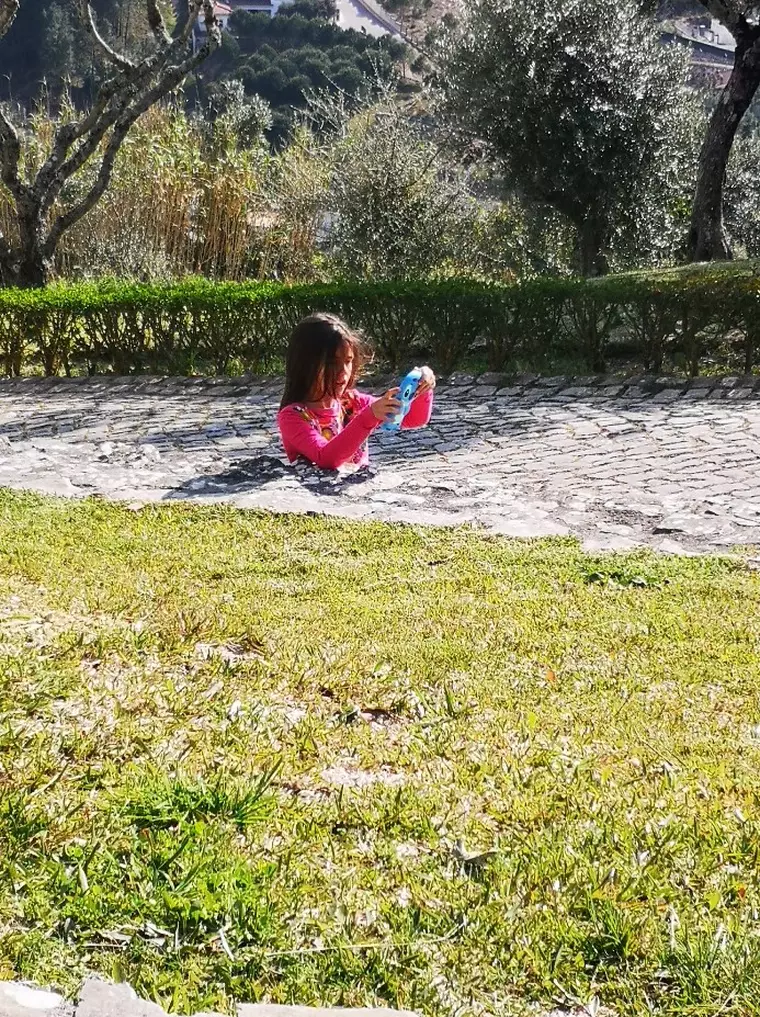 Iluzie optică virală. Puteți vedea restul corpului fetiței din imagine?