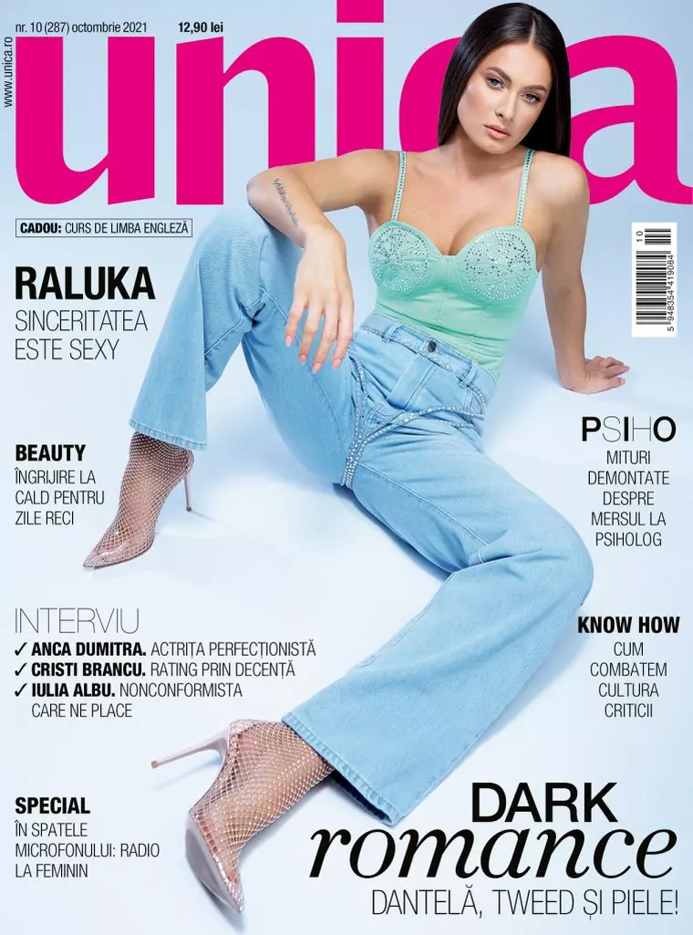 Unica de octombrie te așteaptă! Raluka, diva sexy și fără inhibiții, pe copertă