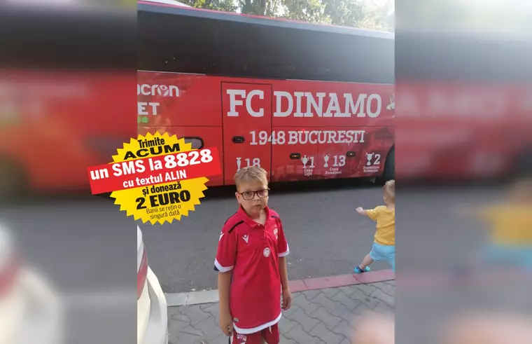 Alin are nevoie de 10.000 euro pentru un tratament de lungă durată. De aproape zece ani, băiatul se luptă cu cancerul cerebral