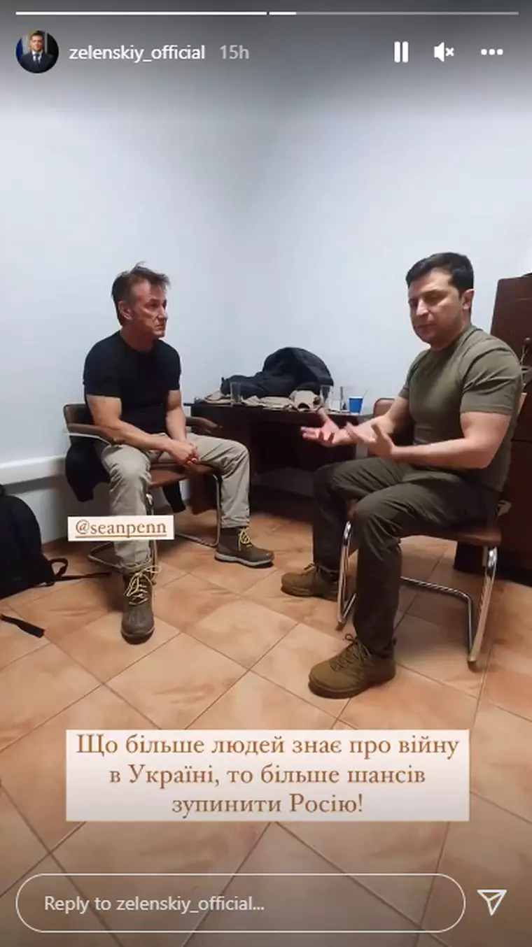 Actorul Sean Penn este la Kiev pentru a filma un documentar despre invazia Rusiei