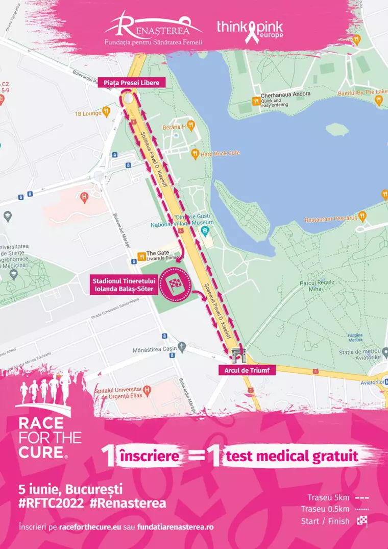 Fundația Renașterea a dat START înscrierilor la cursa caritabilă - Race for the Cure Romania - ediția a 8-a, din 5 iunie