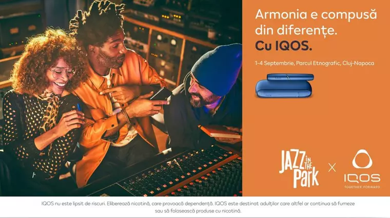 IQOS se alătură Jazz in the Park și susține o nouă ediție „smoke-free” a festivalului în aer liber din România