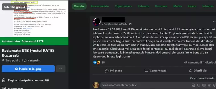 O bucureșteancă a fost amendată cu 800 de lei de controlorii STB deși își plătise călătoria prin SMS
