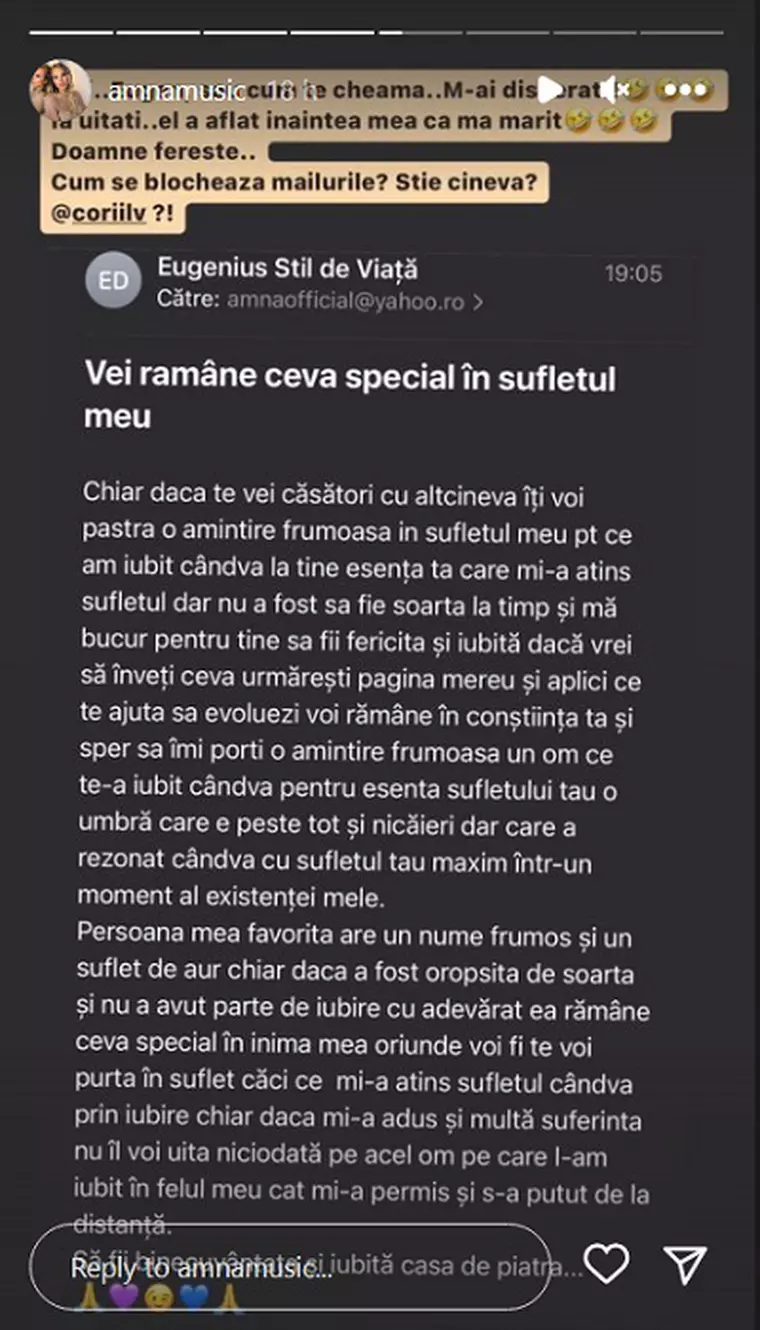Amna, agasată de un bărbat în mediul online. "E foarte stresant!"
