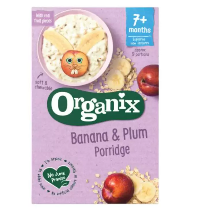 Cereale Organix Ovăz-Orez cu Banane și Prune