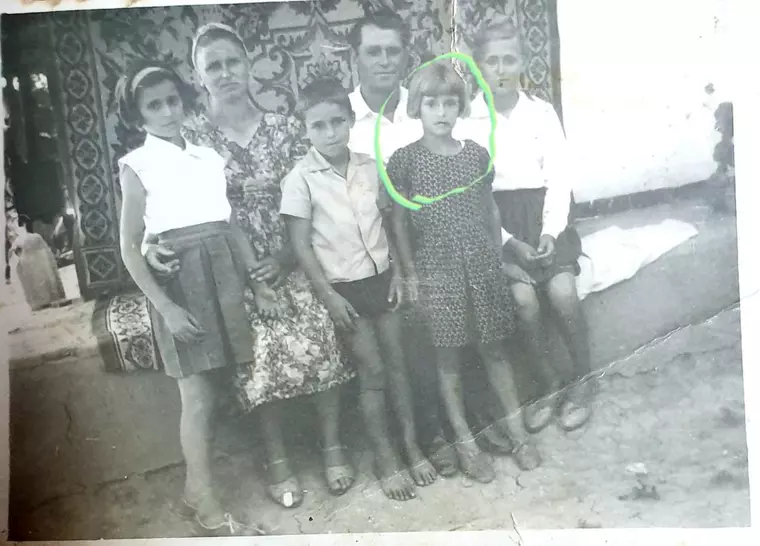 Matilda pascal Cojocărița în copilărie. Sursă foto: Arhivă personală