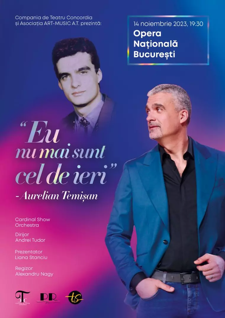 „Eu nu mai sunt cel de ieri’’ - un show musical de excepţie cu Aurelian Temişan