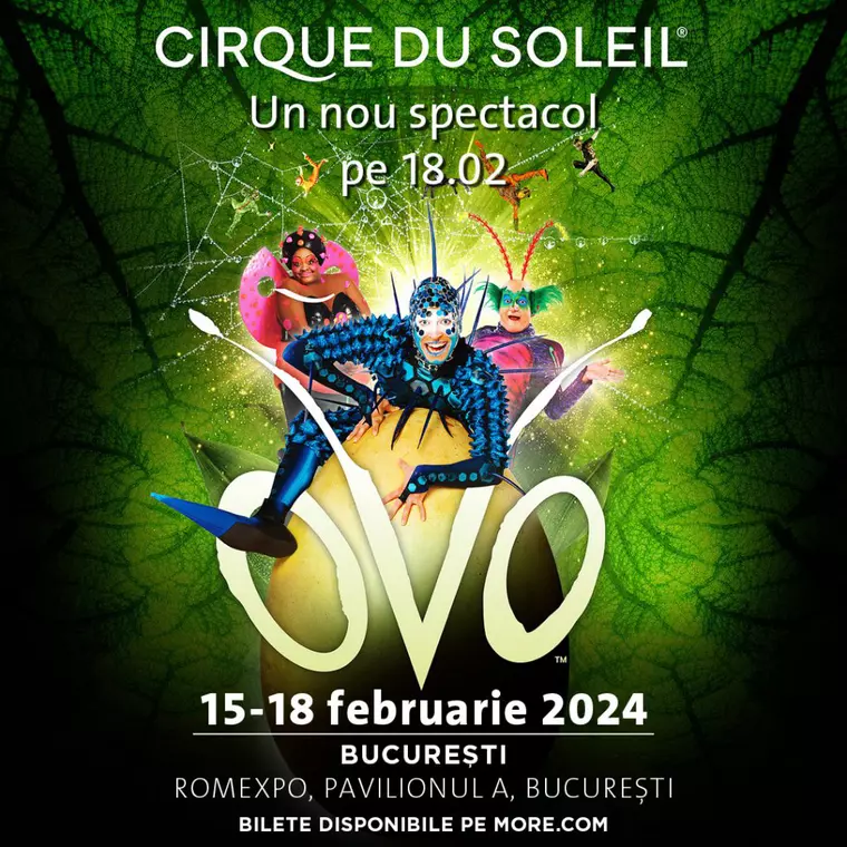 OVO – spectaculosul Cirque du Soleil – vine în București!