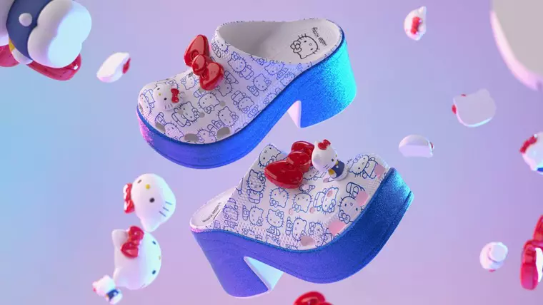 Crocs o aniversează pe Hello Kitty