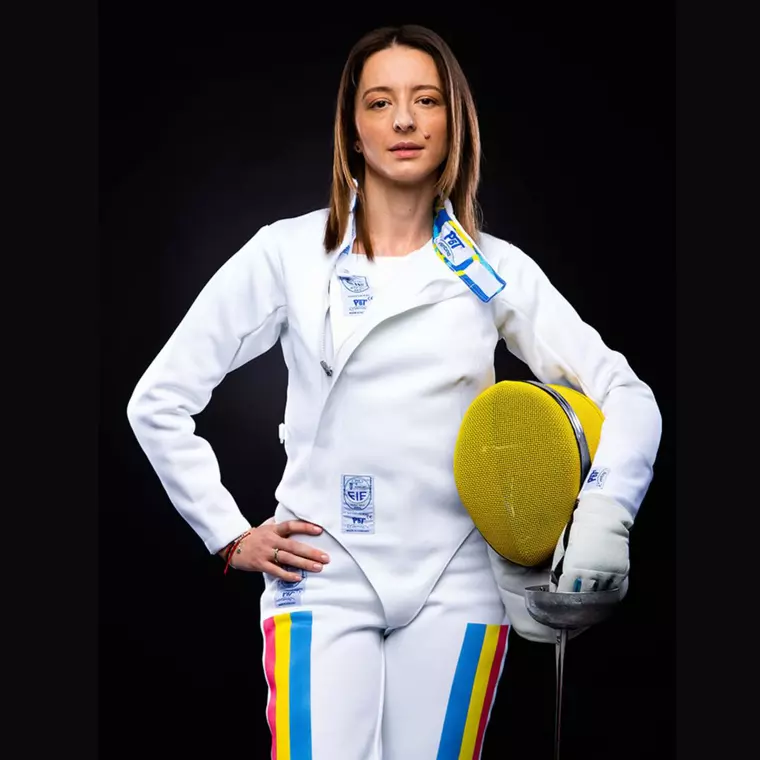 Ana Maria Brânză, de 5 ori cea mai bună scrimeră din lume. Sursă foto: Arhivă personală