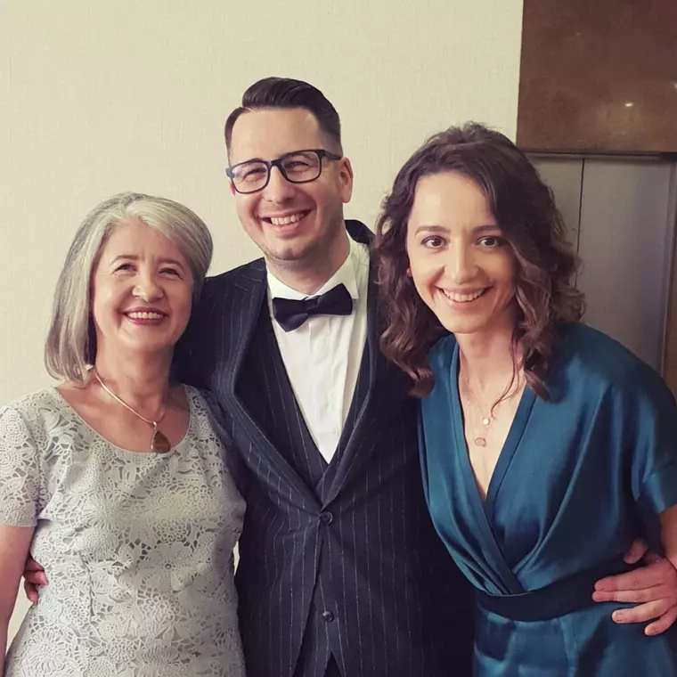 Ana Maria Brânză și familia. Sursă foto: Arhivă personală