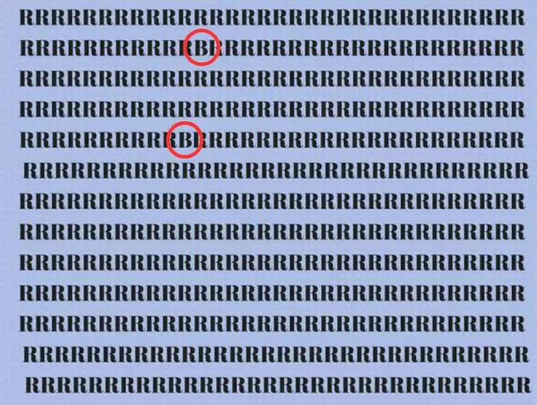 Test de inteligență. Doar persoanele cu un IQ ridicat pot găsi literele diferite în doar 8 secunde