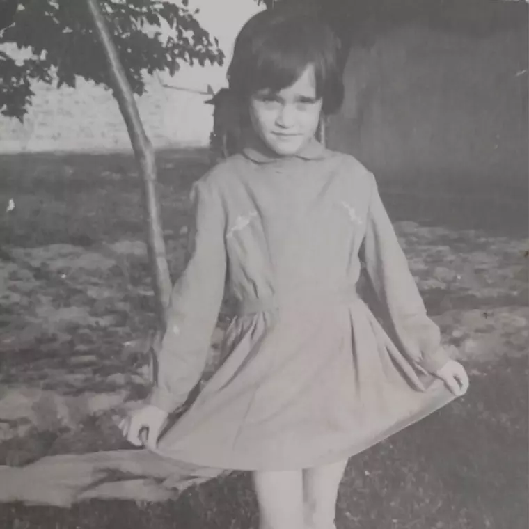 Natalia Guberna în copilărie. Sursă foto: Arhivă personală
