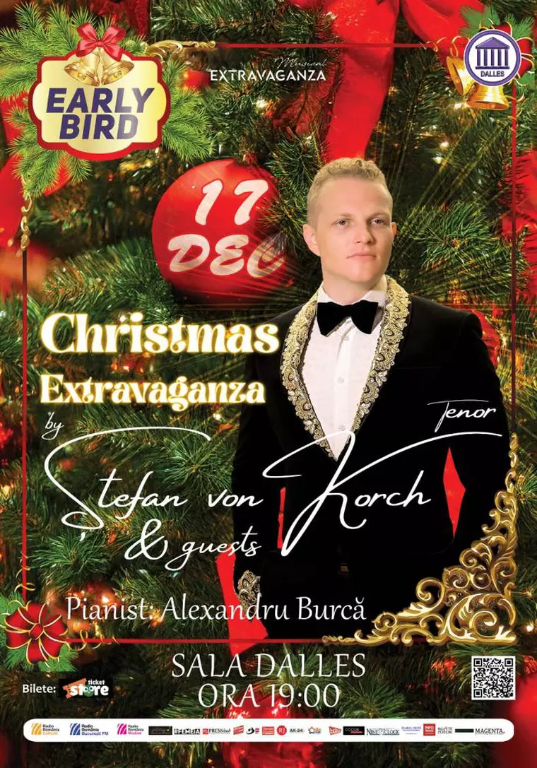 Stagiunea Musical Extravaganza cu tenorul Ştefan von Korch şi invitaţii – program mai - decembrie 2025