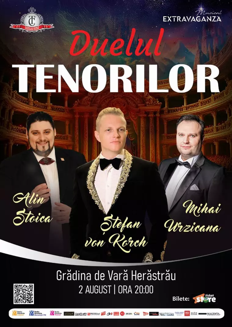 Stagiunea Musical Extravaganza cu tenorul Ştefan von Korch şi invitaţii – program mai - decembrie 2025