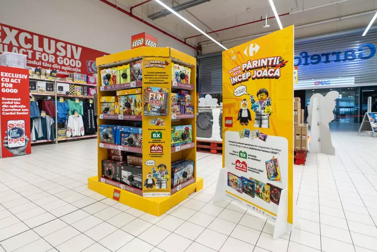 Joaca vine cu 40% reducere la LEGO®, în Carrefour