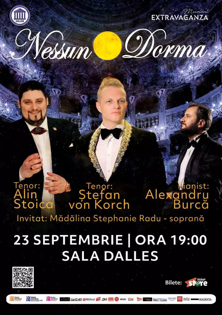 Stagiunea Musical Extravaganza cu tenorul Ştefan von Korch şi invitaţii – program mai - decembrie 2025