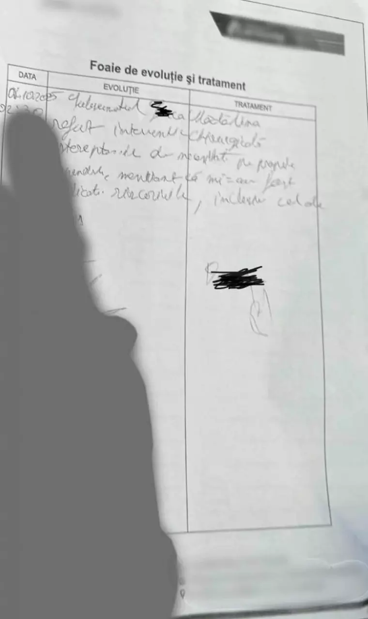 Ce scria în foaia semnată de soțul gravidei decedate la spitalul privat din Constanța: „Știam că nu fac ceva bine. Am semnat în numele ei”