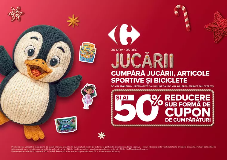 Ghid pentru părinți: jucăriile perfecte pentru fiecare vârstă. Cu Carrefour, umpli și ghetuțele lui Moș Nicolae, și sacul lui Moș Crăciun