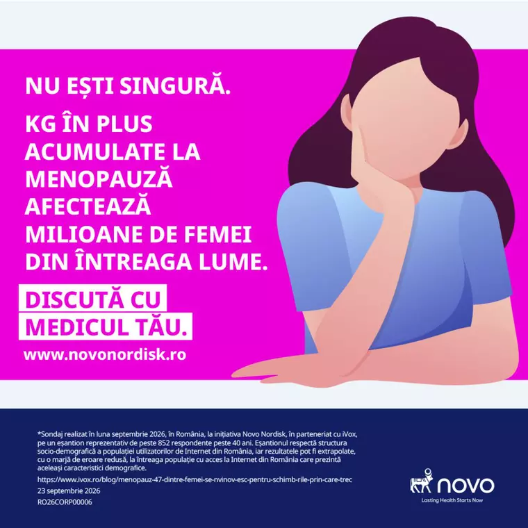 Sondaj Novo România: greutatea, schimbarea cea mai des observată la menopauză