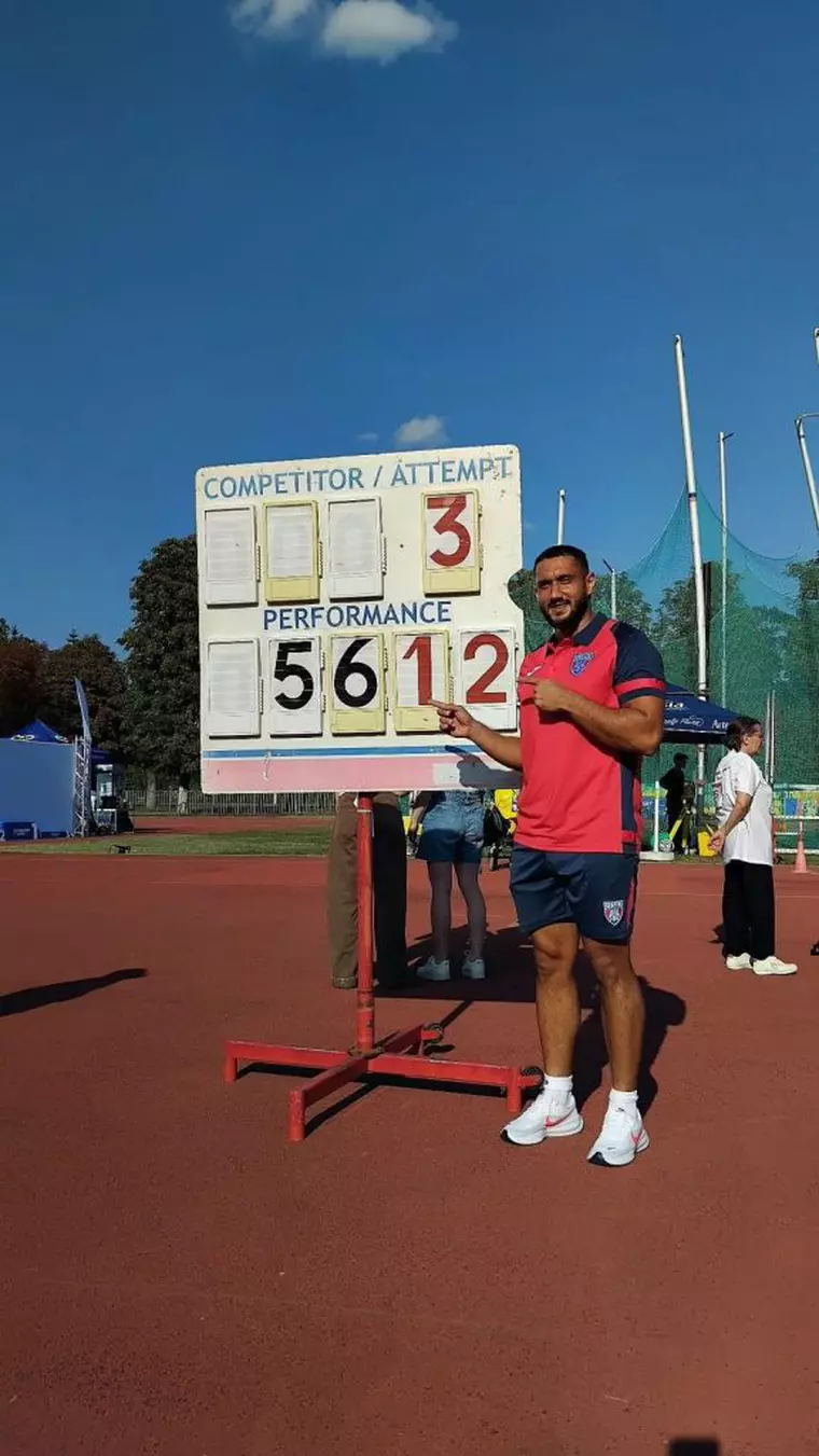 Record național pentru Octavian Tucaliuc la Jocurile Parasport România 2026: 56,12 metri la aruncarea suliței