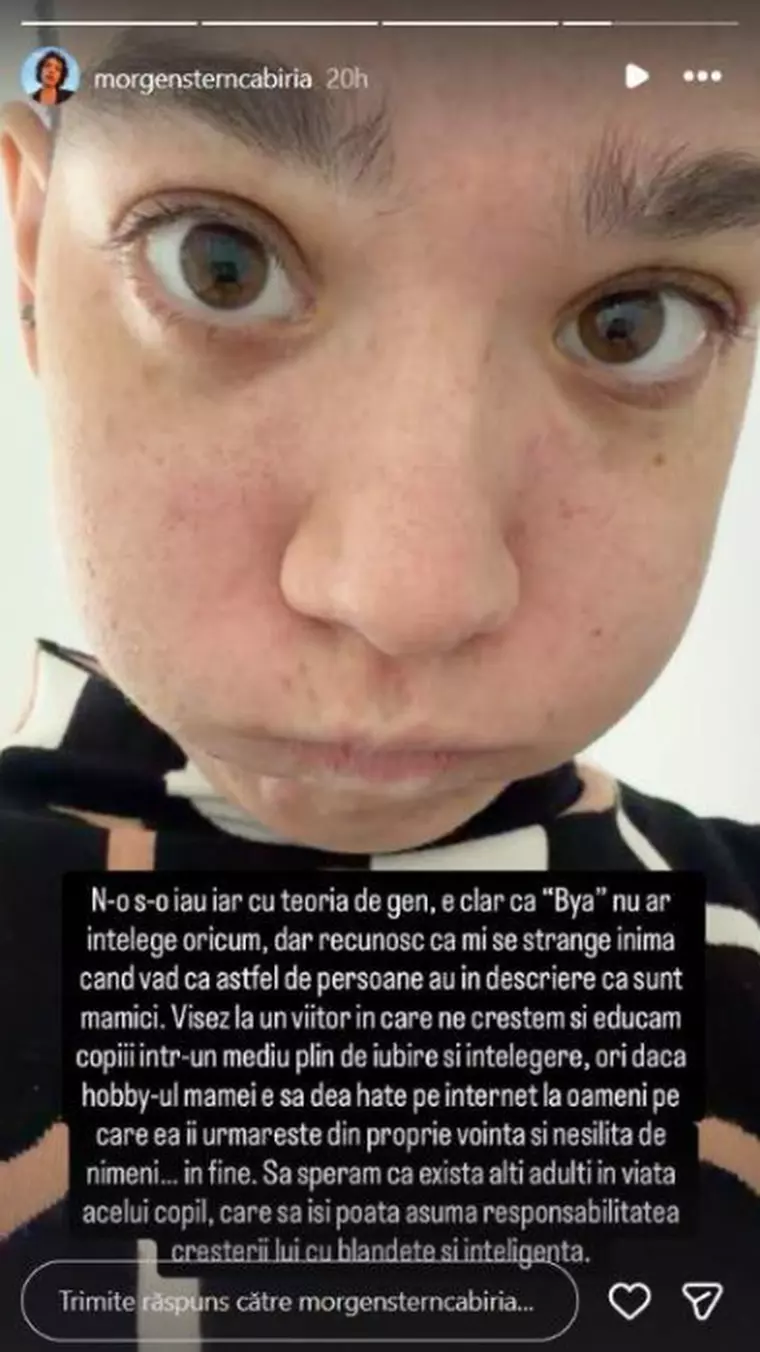 Cabiria Morgenstern, reacție tranșantă după ce a fost jignită în mediul online. "Mi se strânge inima când văd că astfel de persoane!" Mesajul care a deranjat-o