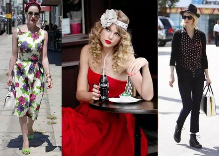 Vedete look retro