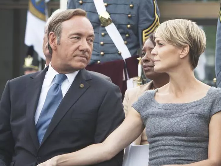 Robin Wright lături de Kevin Spacey în „House of Cards
