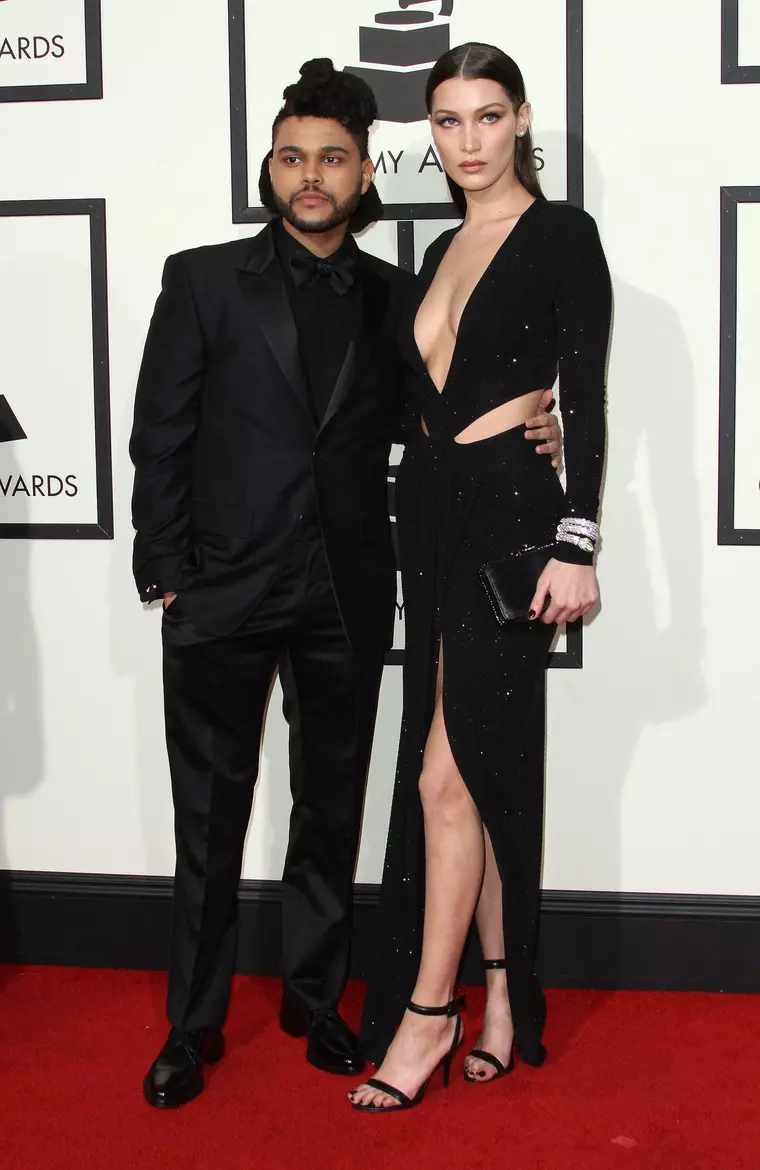 15 February 2016 - The Weeknd și Bella Hadid, la Premiile Grammy.