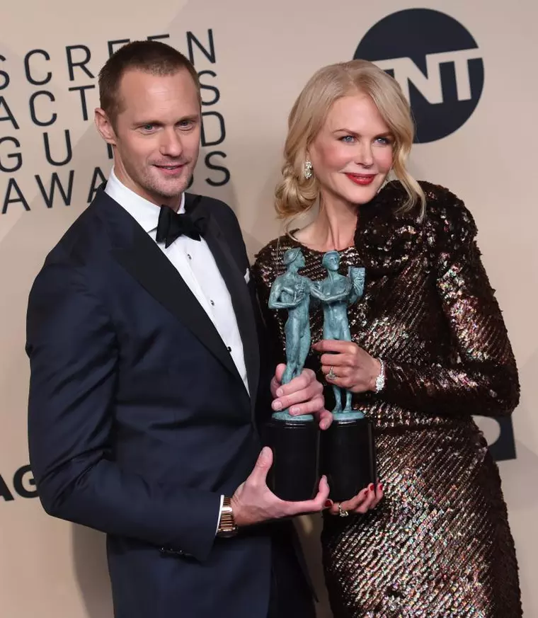 Premiile SAG 2018 - Alexander Skarsgård, alături de Nicole Kidman.