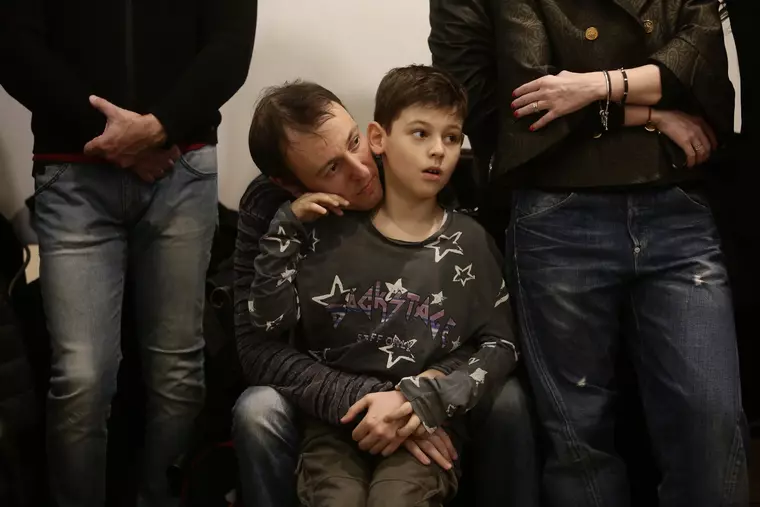 Și Călin Goia a venit împreună cu fiul său, la eveniment