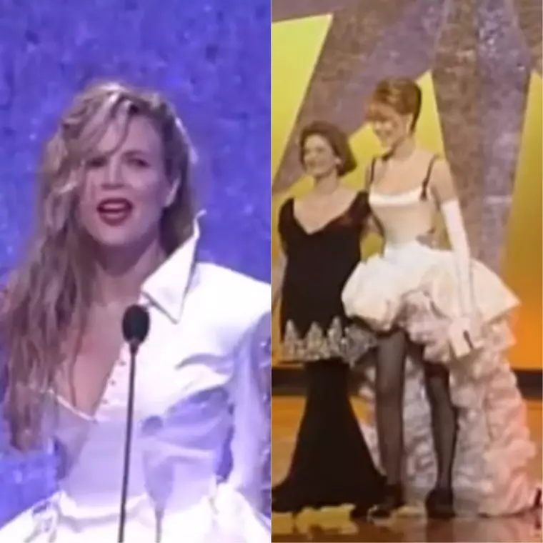 Kim Basinger și Geena Davis au îmbrăcat rochii la Oscar, în 1990 și 1992, inspirate de... rochiile de mireasă