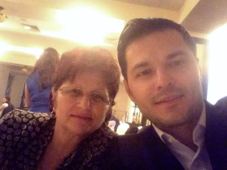 Liviu Vârciu și mama lui