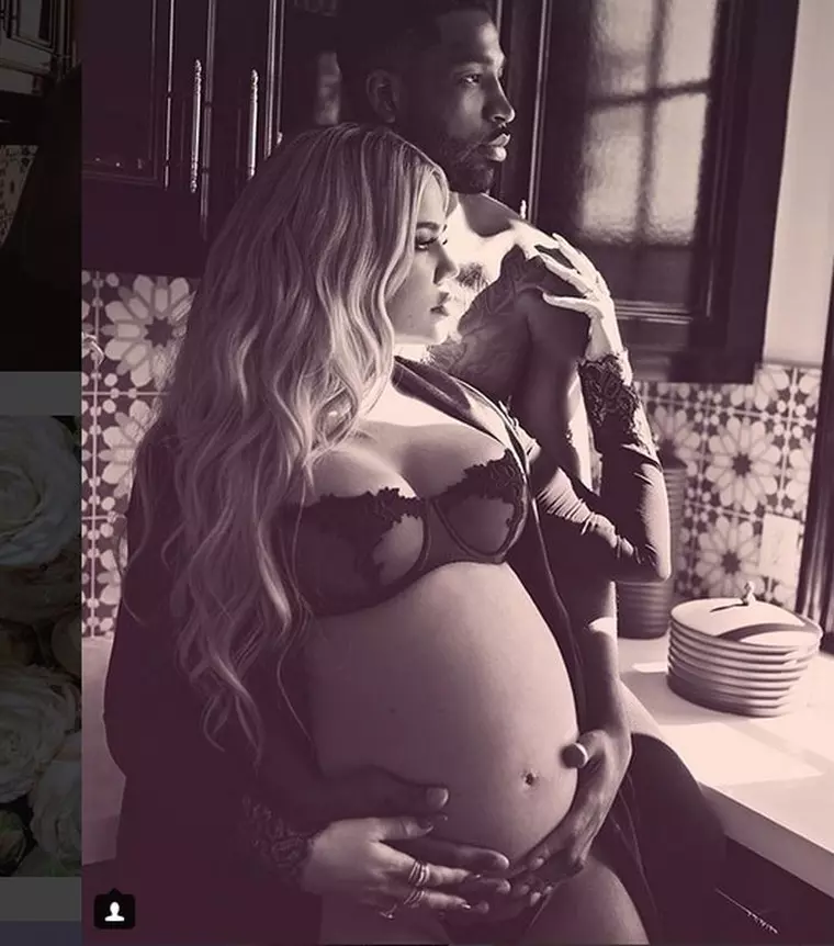 Khloe și Tristan, cu doar o zi înainte ca ea să nască... și în plin scandal legat de infidelitățile iubitului ei.