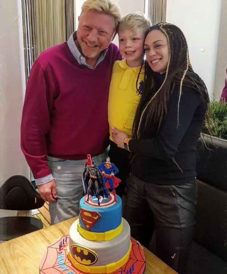 Boris Becker, Lilly și fiul lor, Amadeus, care anul acesta a împlinit 8 ani.