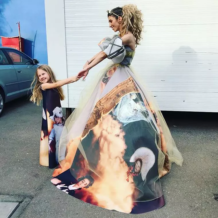 Silvia și fetița ei