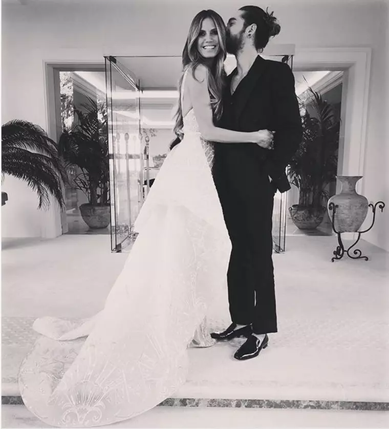 Heidi Klum și iubitul ei Tom Kaulitz, cu 17 ani mai tânăr ca ea.
