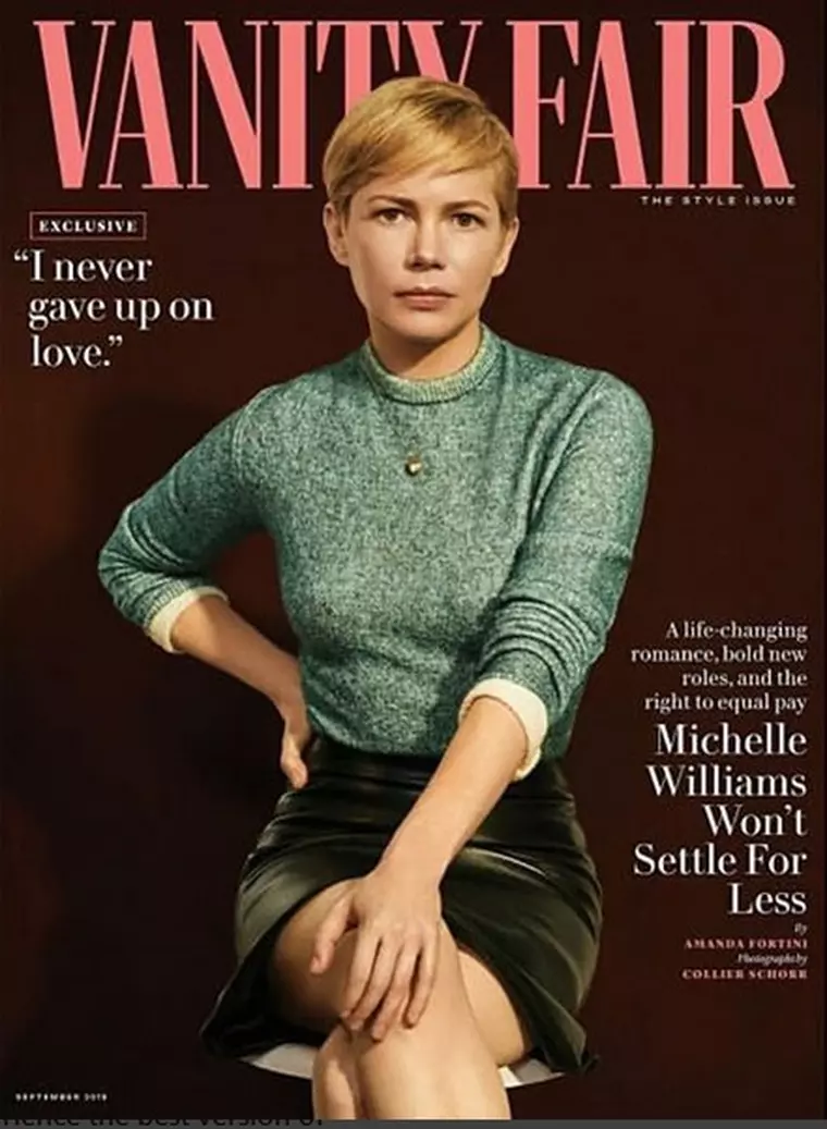 Michelle Williams spus că s-a căsătorit în secret în interviul pentru revista Vanity Fair, pe a cărei copertă a apărut în luna iulie.