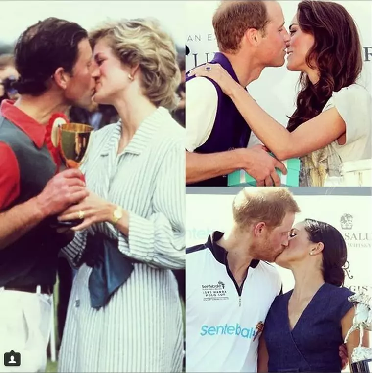 Săruturile faimoase din familia regală.